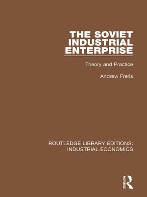 cover image of The Soviet Industrial Enterprise